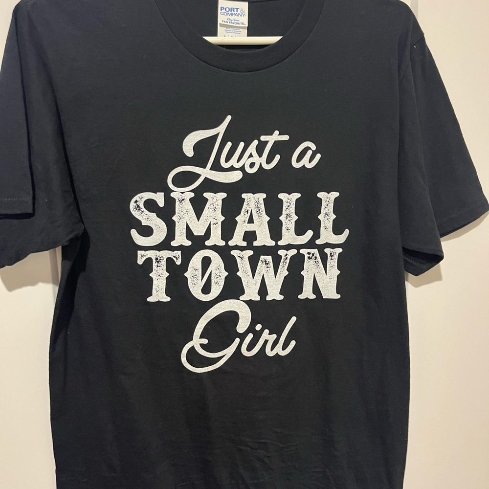 Port and Company Black and White Short Sleeve Tee
